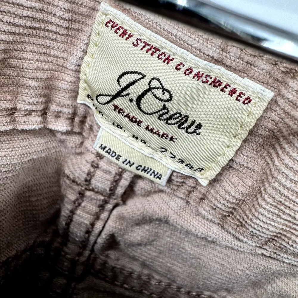 J Crew Pants Mens 32x32 (33x31 ACTUAL) Corduroy Slim Fit‎ Stretch Chino Tan